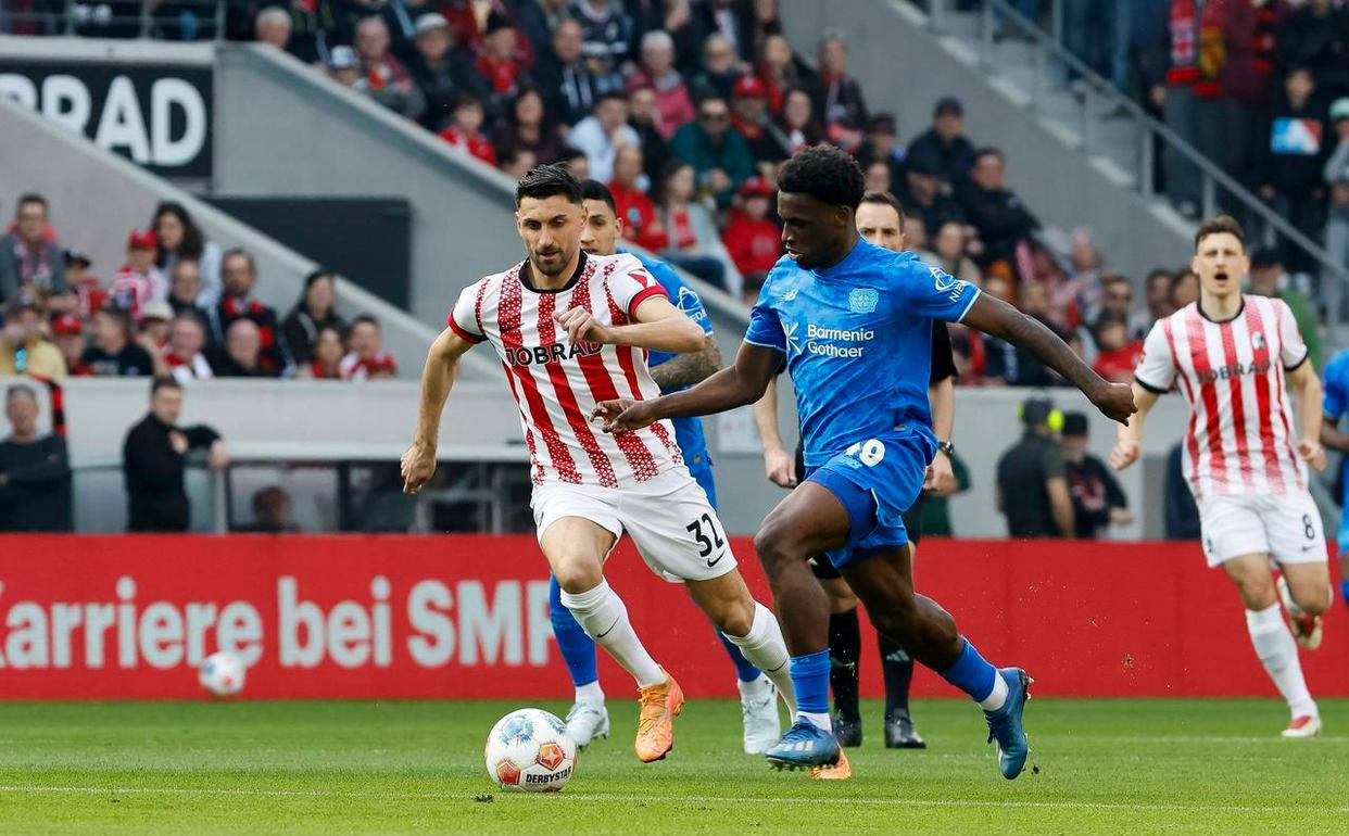 3-3鏖战，24岁日本新星闪耀德甲赛场：利剑出鞘，率队逼平勒沃库森